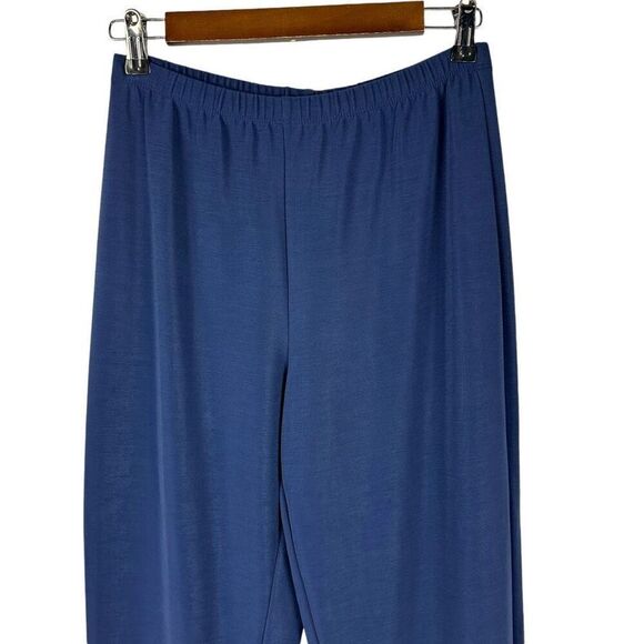 Susan Graver Essentials Lustra Knit Pull-on Pants size Small Blue - Picture 4 of 10